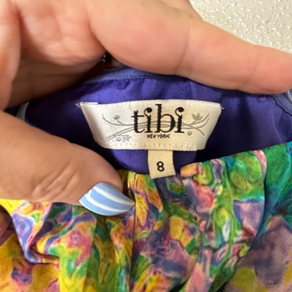 Tibi Silk Stained‎ Glass Strapless Cocktail Dress - Picture 6 of 6